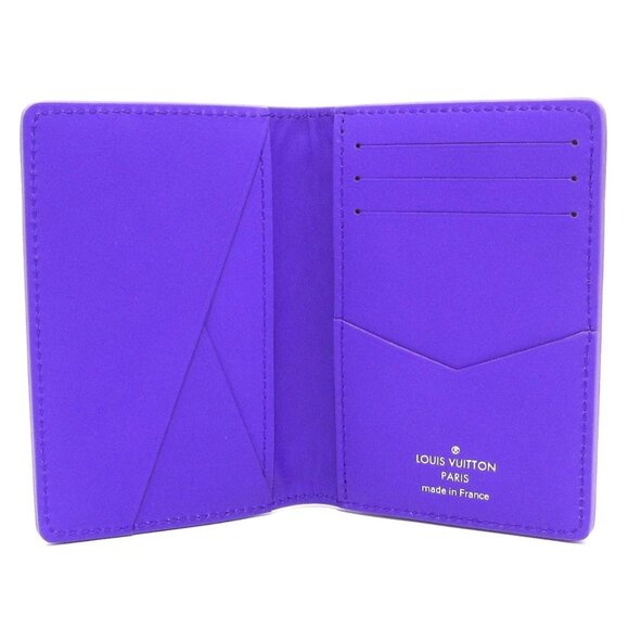 LOUIS VUITTON Organizer de Poshe Violet Taurillon Monogram Card Case 641-080125 - Picture 9 of 11